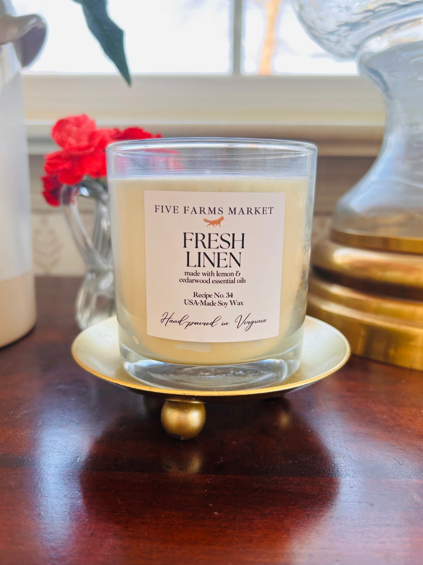 8 oz Scented Candle | Fresh Linen