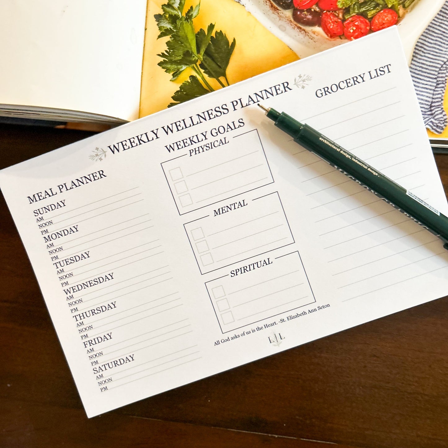 Weekly Wellness Planner