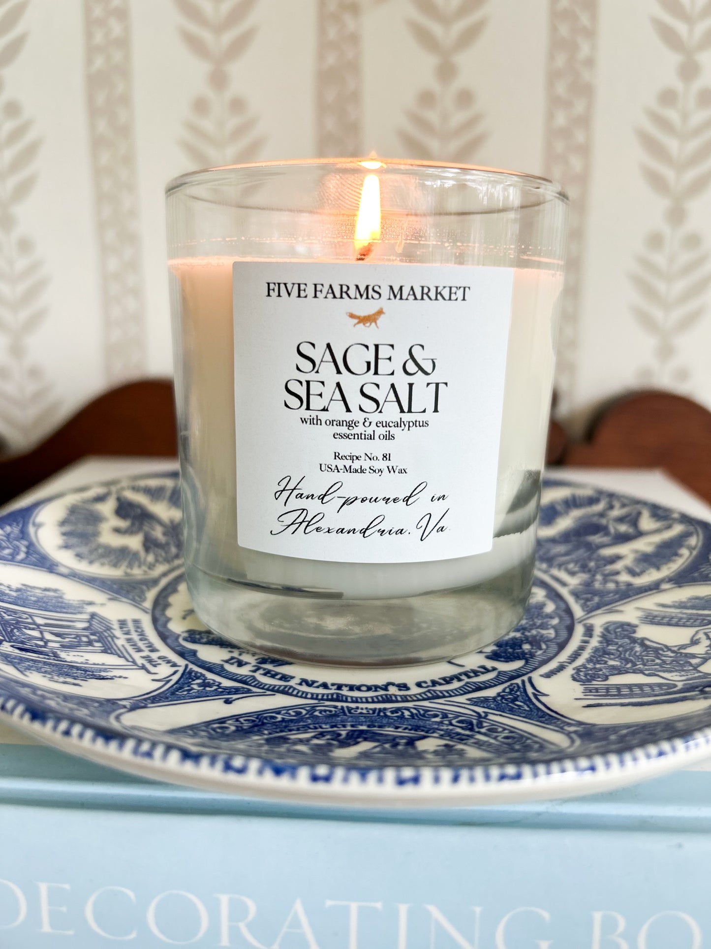 8 oz Scented Candle | Sage & Sea Salt