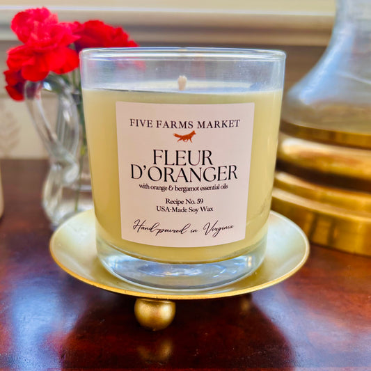 8 oz Scented Candle | Fleur D'Oranger