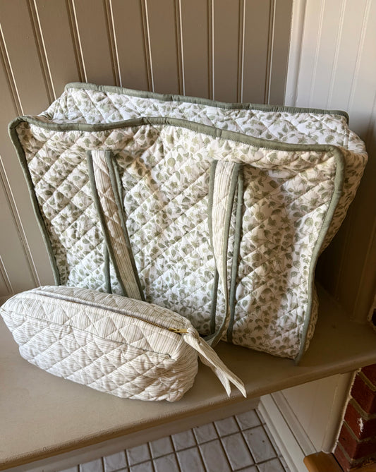 The La Leche Tote and Cosmetic Bag